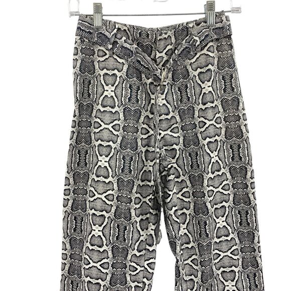 I AM GIA Faux Leather Animal Pattern Pants Small High Waist Grunge Indie Sleeze - Picture 2 of 11